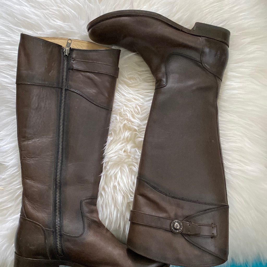 Frye Whipstitch Trim Riding Boots